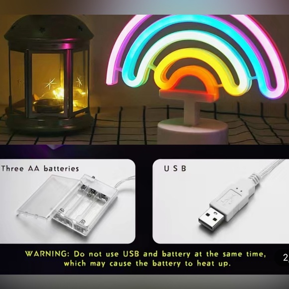 New Neon LED Rainbow Desk Light - Picture 9 of 10